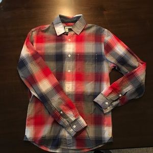 Express Men’s Red/White/Blue Button-down